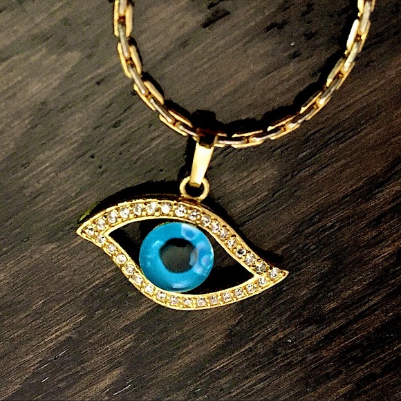 Anthropologie Jewelry - Anthropologie Evil Eye Statement Necklace